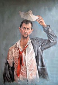 Bashar al-Assad als vluchteling. © Abdalla Al Omari
